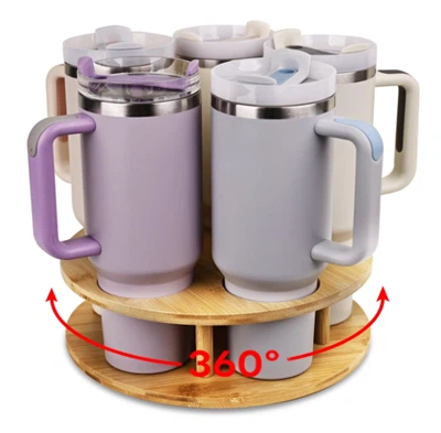 Organizzatore della bottiglia d'acqua a tazza stanley rotante